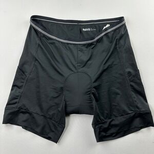 REI Co-op‎ Black Cycling Padded Shorts Sz XL Blue Padding Lightweight Breathable